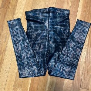 Blackmilk Disco Tartan High Waisted Leggings